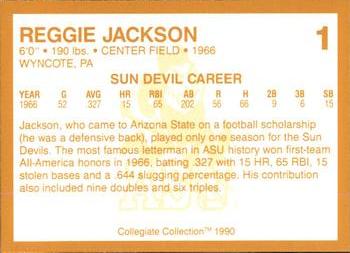 1990-91 Collegiate Collection Arizona State Sun Devils - Promos #1 Reggie Jackson Back