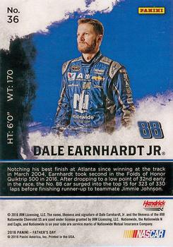 2016 Panini Father's Day #36 Dale Earnhardt Jr. Back