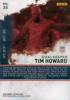 2016 Panini Father's Day - Cracked Ice #35 Tim Howard Back