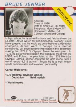 1991 Impel U.S. Olympic Hall of Fame - Promos #NNO Bruce Jenner Back