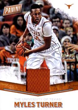 2016 Panini Father's Day - Memorabilia College #15 Myles Turner Front