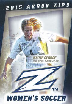 2015-16 Akron Zips Schedule Cards #NNO Katie George Front