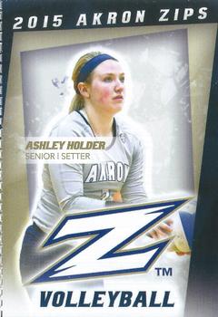 2015-16 Akron Zips Schedule Cards #NNO Ashley Holder Front