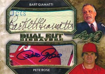 2015 Leaf Q - Dual Cut Signature Gold #DS-01 Bart Giamatti / Pete Rose Front