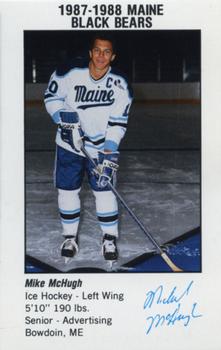1987-88 Maine Black Bears #2 Mike McHugh Front