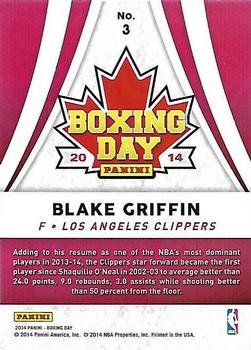 2014 Panini Boxing Day #3 Blake Griffin Back