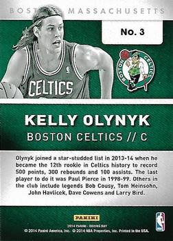 2014 Panini Boxing Day - Team Colors #3 Kelly Olynyk Back