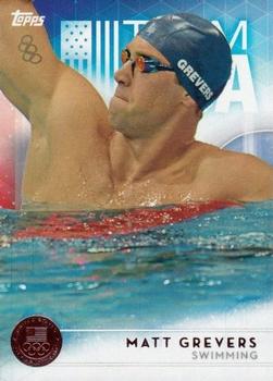 2016 Topps U.S. Olympic & Paralympic Team Hopefuls - Bronze #21 Matt Grevers Front