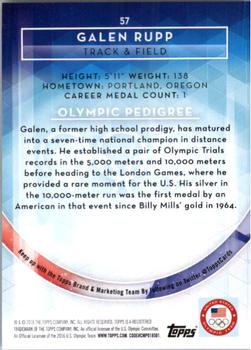 2016 Topps U.S. Olympic & Paralympic Team Hopefuls - Bronze #57 Galen Rupp Back