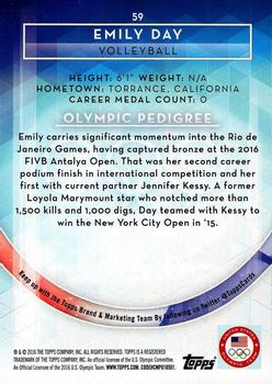 2016 Topps U.S. Olympic & Paralympic Team Hopefuls - Bronze #59 Emily Day Back