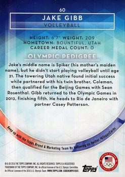 2016 Topps U.S. Olympic & Paralympic Team Hopefuls - Bronze #60 Jake Gibb Back