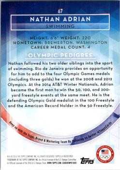 2016 Topps U.S. Olympic & Paralympic Team Hopefuls - Bronze #67 Nathan Adrian Back