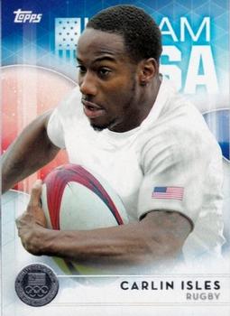 2016 Topps U.S. Olympic & Paralympic Team Hopefuls - Silver #12 Carlin Isles Front