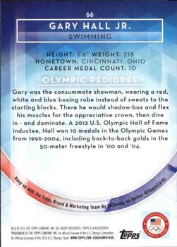 2016 Topps U.S. Olympic & Paralympic Team Hopefuls - Silver #66 Gary Hall Jr. Back