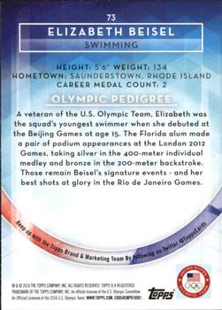 2016 Topps U.S. Olympic & Paralympic Team Hopefuls - Silver #73 Elizabeth Beisel Back