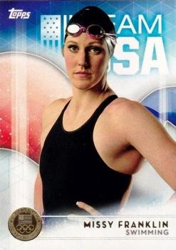 2016 Topps U.S. Olympic & Paralympic Team Hopefuls - Gold #14 Missy Franklin Front
