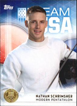 2016 Topps U.S. Olympic & Paralympic Team Hopefuls - Gold #19 Nathan Schrimsher Front
