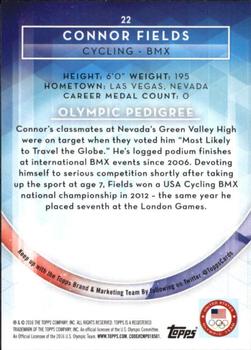 2016 Topps U.S. Olympic & Paralympic Team Hopefuls - Gold #22 Connor Fields Back