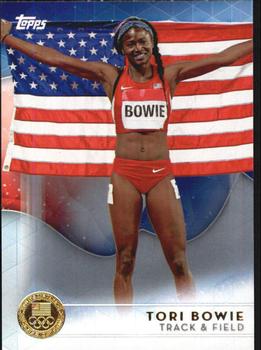 2016 Topps U.S. Olympic & Paralympic Team Hopefuls - Gold #31 Tori Bowie Front