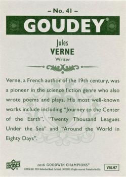 2016 Upper Deck Goodwin Champions - Goudey #41 Jules Verne Back