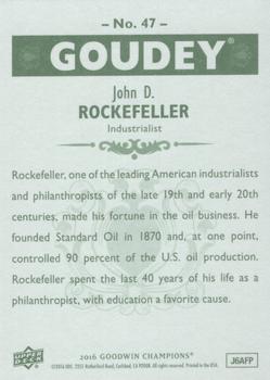 2016 Upper Deck Goodwin Champions - Goudey #47 John D. Rockefeller Back