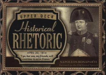 2016 Upper Deck Goodwin Champions - Historical Rhetoric Booklets Exchange #HR-NB Napoleon Bonaparte 