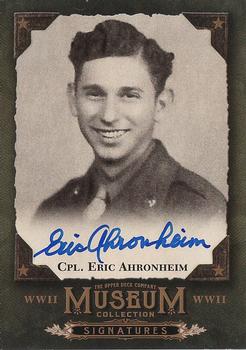 2016 Upper Deck Goodwin Champions - Museum Collection World War II Signatures #MCS-EA Eric Ahronheim Front