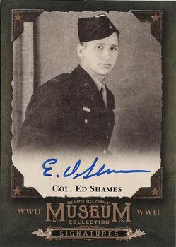 2016 Upper Deck Goodwin Champions - Museum Collection World War II Signatures #MCS-ES Ed Shames Front