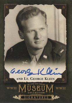 2016 Upper Deck Goodwin Champions - Museum Collection World War II Signatures #MCS-GK George Klein Front