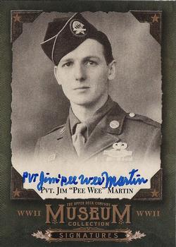 2016 Upper Deck Goodwin Champions - Museum Collection World War II Signatures #MCS-JM Jim Martin Front