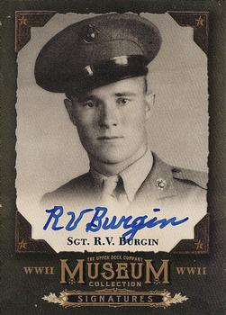 2016 Upper Deck Goodwin Champions - Museum Collection World War II Signatures #MCS-RB Romus Burgin Front