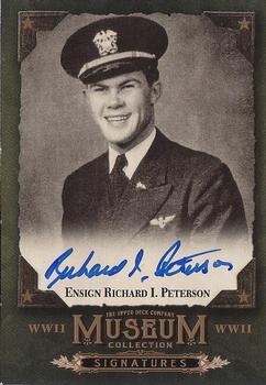 2016 Upper Deck Goodwin Champions - Museum Collection World War II Signatures #MCS-RP Richard Peterson Front