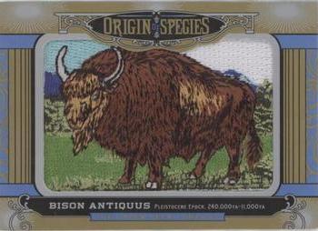 2016 Upper Deck Goodwin Champions - Origin of Species Manufactured Patches #OS233 Bison Antiquus Front