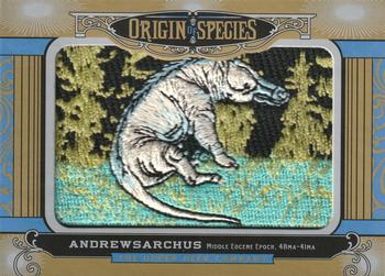 2016 Upper Deck Goodwin Champions - Origin of Species Manufactured Patches #OS242 Andrewsarchus Front