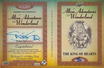 2016 Upper Deck Goodwin Champions - Alice in Wonderland Booklet #GMAAW-C18 The King of Hearts Back
