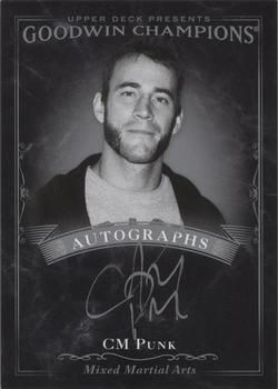 2016 Upper Deck Goodwin Champions - Black and White Autographs #BA-CP CM Punk Front