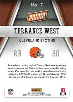 2014 Panini The National Convention - Rookies #7 Terrance West Back