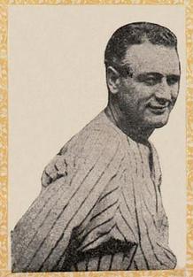 1946-47 Propagandas Montiel Los Reyes del Deporte (Cuba) #57 Lou Gehrig Front