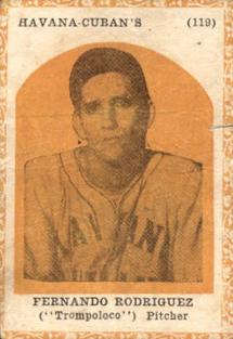 1946-47 Propagandas Montiel Los Reyes del Deporte (Cuba) #119 Fernando Rodriguez Front