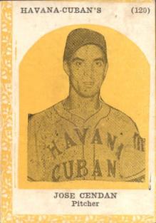 1946-47 Propagandas Montiel Los Reyes del Deporte (Cuba) #120 Jose Cendan Front