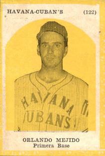 1946-47 Propagandas Montiel Los Reyes del Deporte (Cuba) #122 Orlando Mejido Front