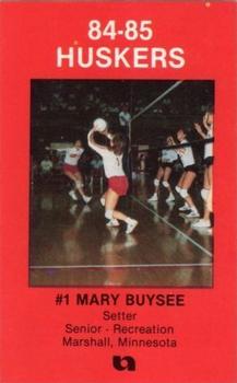1984-85 Nebraska Cornhuskers Police #11 Mary Busee Front