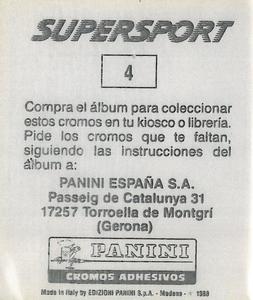 1987-88 Panini Supersport Spanish Stickers #4 Michael Jordan Back