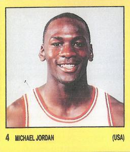 1987-88 Panini Supersport Spanish Stickers #4 Michael Jordan Front