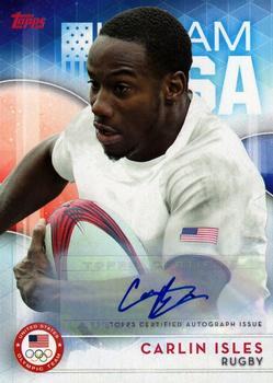 2016 Topps U.S. Olympic & Paralympic Team Hopefuls - Autographs #12 Carlin Isles Front