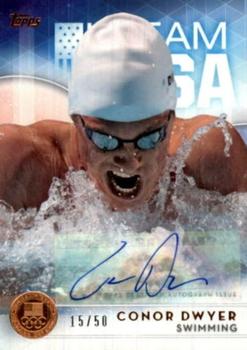 2016 Topps U.S. Olympic & Paralympic Team Hopefuls - Autographs Bronze #24 Conor Dwyer Front
