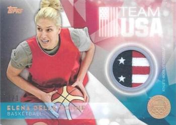 2016 Topps U.S. Olympic & Paralympic Team Hopefuls - Relics Gold Rainbow #USOTR-ED Elena Delle Donne Front