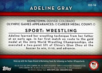 2016 Topps U.S. Olympic & Paralympic Team Hopefuls - Olympic Disciplines #OD-16 Adeline Gray Back