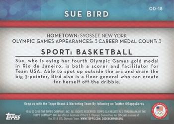 2016 Topps U.S. Olympic & Paralympic Team Hopefuls - Olympic Disciplines #OD-18 Sue Bird Back