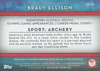 2016 Topps U.S. Olympic & Paralympic Team Hopefuls - Olympic Disciplines #OD-24 Brady Ellison Back